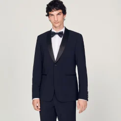 Sandro Paris Ternos E Smokings-Jaqueta Smoking Com Cetim