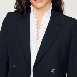 Sandro Paris Se Adequa-Jaqueta Sob Medida Com Peito Duplo