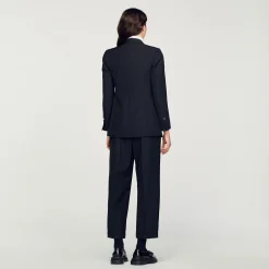 Sandro Paris Se Adequa-Jaqueta Sob Medida Com Peito Duplo