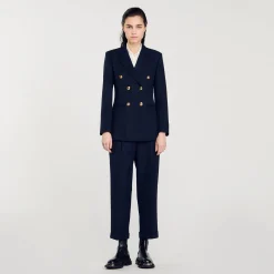 Sandro Paris Se Adequa-Jaqueta Sob Medida Com Peito Duplo