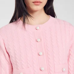 Sandro Paris Suéteres E Cardigans-Jaqueta Tricotada