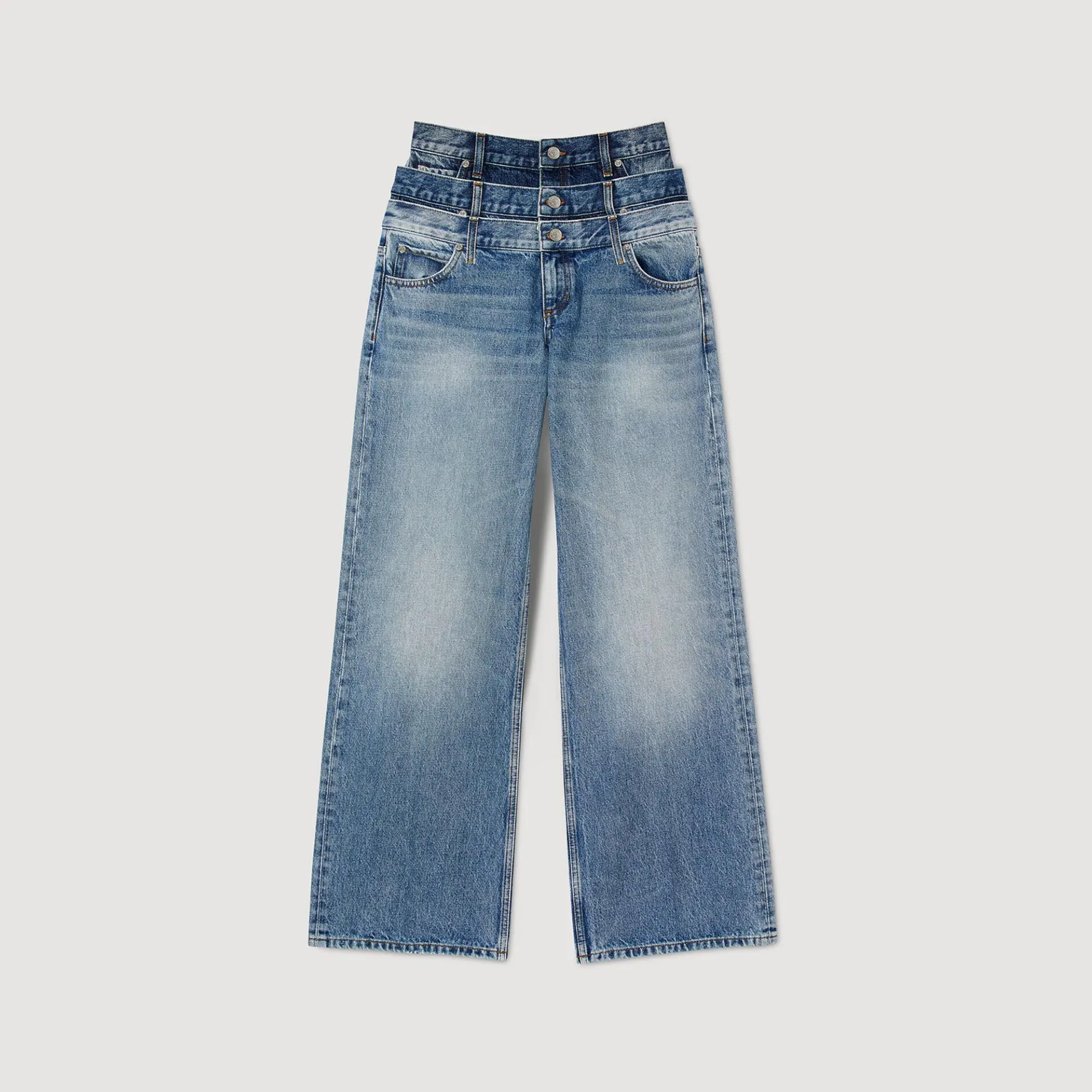 Sandro Paris Vaqueiros-Jeans Cintura Tripla