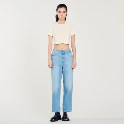 Sandro Paris Vaqueiros-Jeans Retos De Cintura Baixa