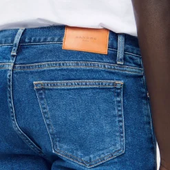 Sandro Paris Vaqueiros-Jeans Slim Com Lavagem Sem Agua