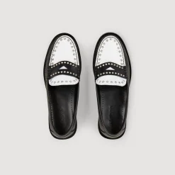 Sandro Paris Mocassins E Mulas-Mocassins Bicolores Com Tachas