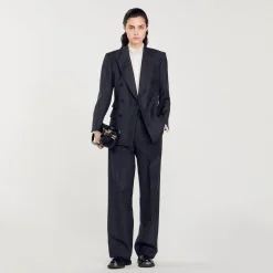 Sandro Paris Se Adequa-Paleto Listrado