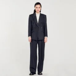 Sandro Paris Se Adequa-Paleto Listrado