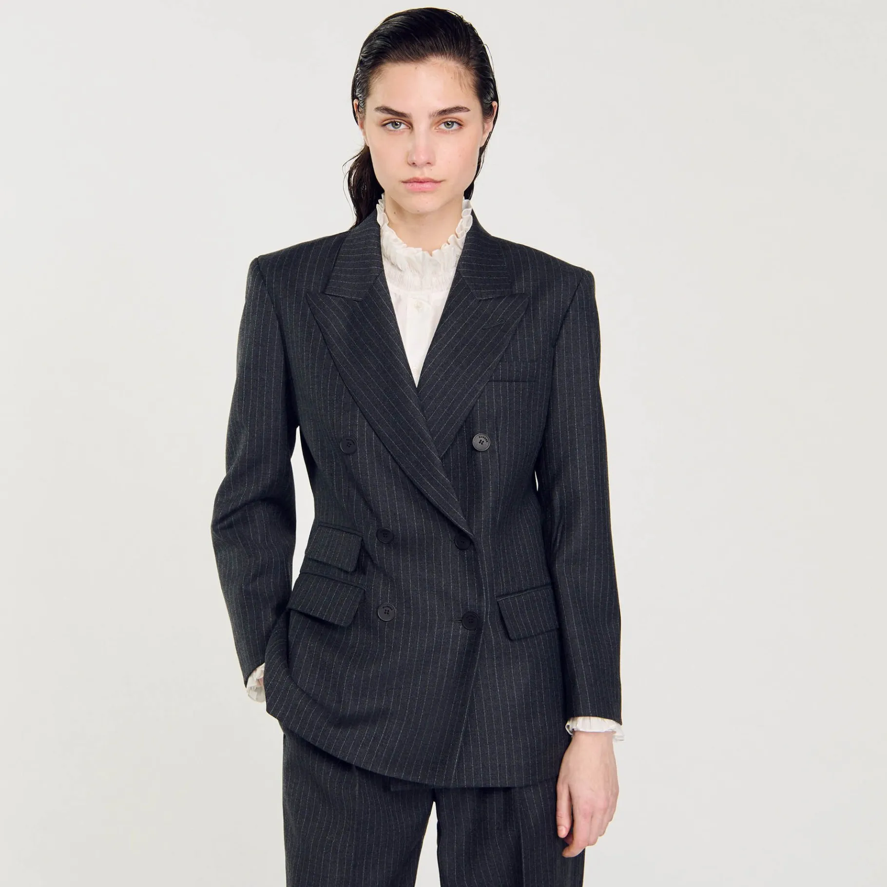 Sandro Paris Se Adequa-Paleto Listrado