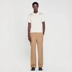 Sandro Paris Camisetas E Pólos-Polo De Malha De Manga Curta