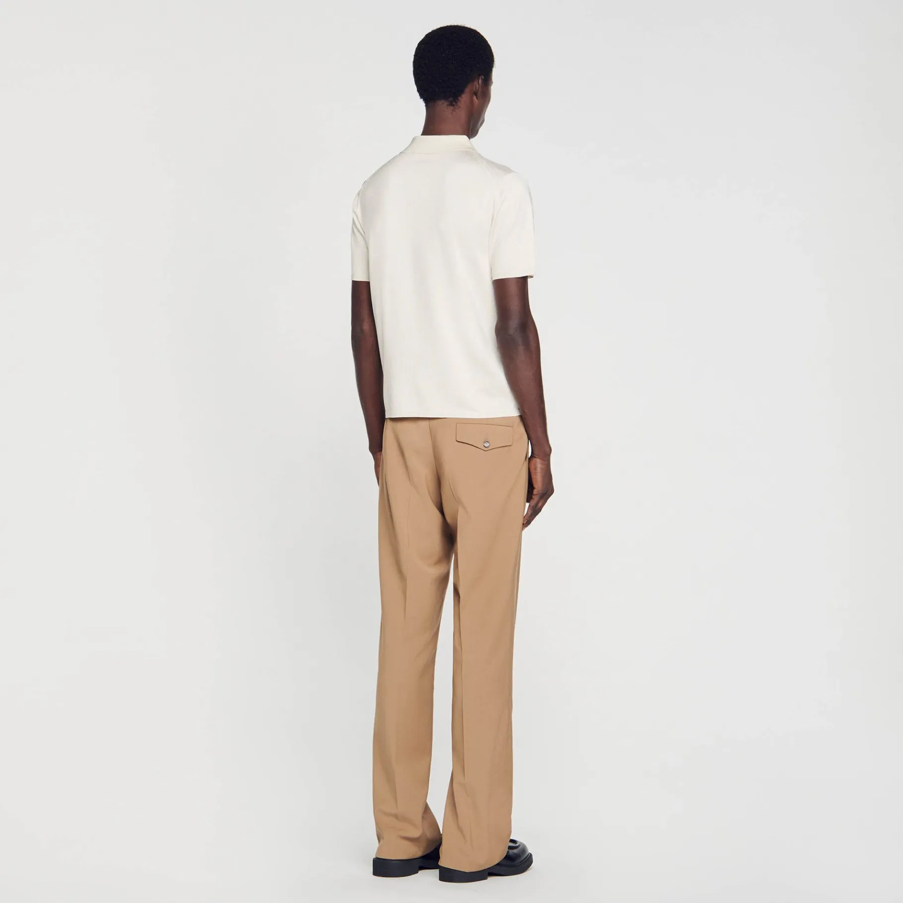 Sandro Paris Camisetas E Pólos-Polo De Malha De Manga Curta