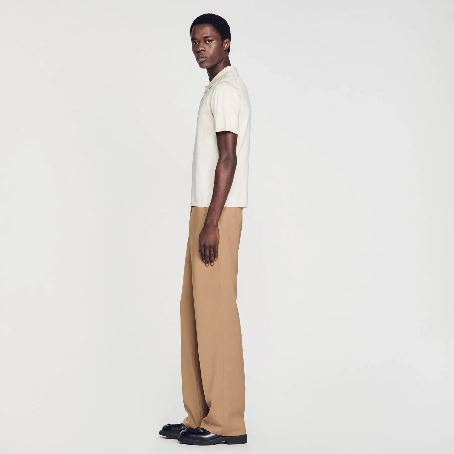 Sandro Paris Camisetas E Pólos-Polo De Malha De Manga Curta