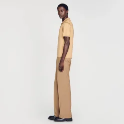 Sandro Paris Camisetas E Pólos-Polo De Malha De Manga Curta