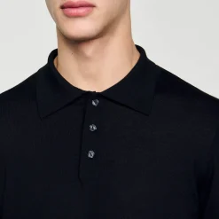 Sandro Paris Camisetas E Pólos-Polo De Malha Fina