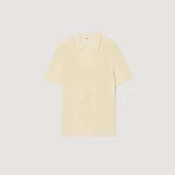 Sandro Paris Camisetas E Pólos-Polo De Malha Perfurada