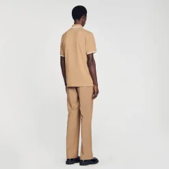 Sandro Paris Camisetas E Pólos-Polo Pique De Algodao