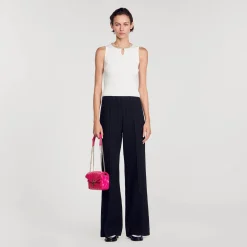 Sandro Paris Suéteres E Cardigans-Regata Com Decote Em Joia