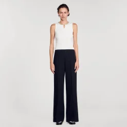 Sandro Paris Suéteres E Cardigans-Regata Com Decote Em Joia