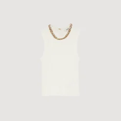 Sandro Paris Suéteres E Cardigans-Regata Com Decote Em Joia