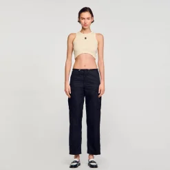 Sandro Paris Camisetas-Regata Recortada