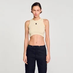 Sandro Paris Camisetas-Regata Recortada