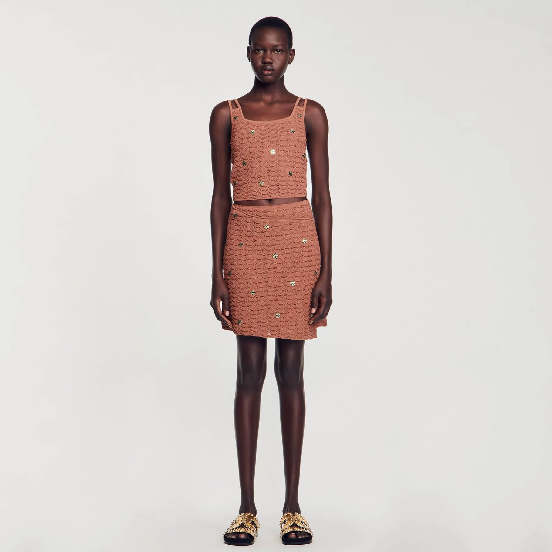 Sandro Paris Conjuntos-Saia Curta Assimetrica