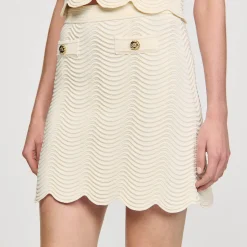 Sandro Paris Saias E Shorts-Saia Curta De Malha