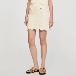 Sandro Paris Saias E Shorts-Saia Curta De Malha
