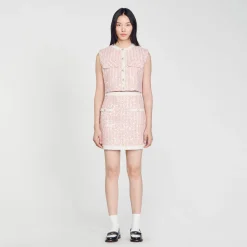 Sandro Paris Conjuntos-Saia Curta De Sarja