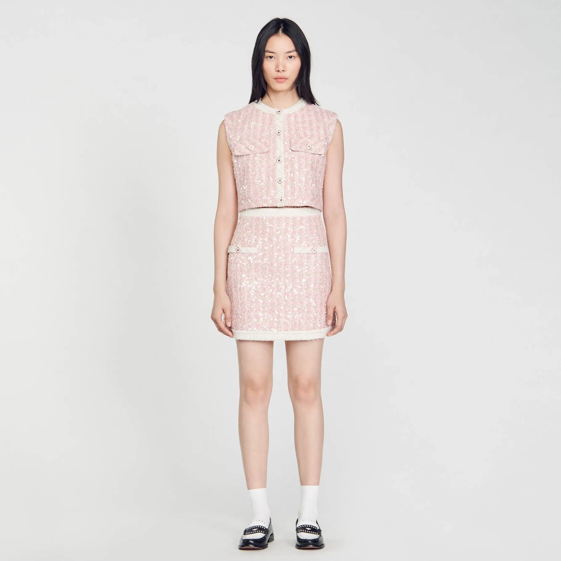 Sandro Paris Conjuntos-Saia Curta De Sarja