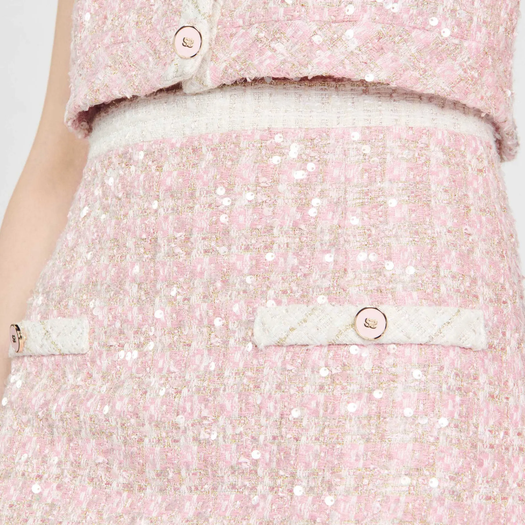 Sandro Paris Conjuntos-Saia Curta De Sarja