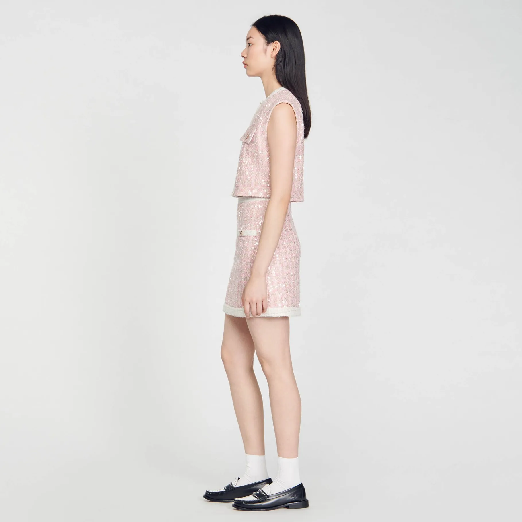 Sandro Paris Conjuntos-Saia Curta De Sarja