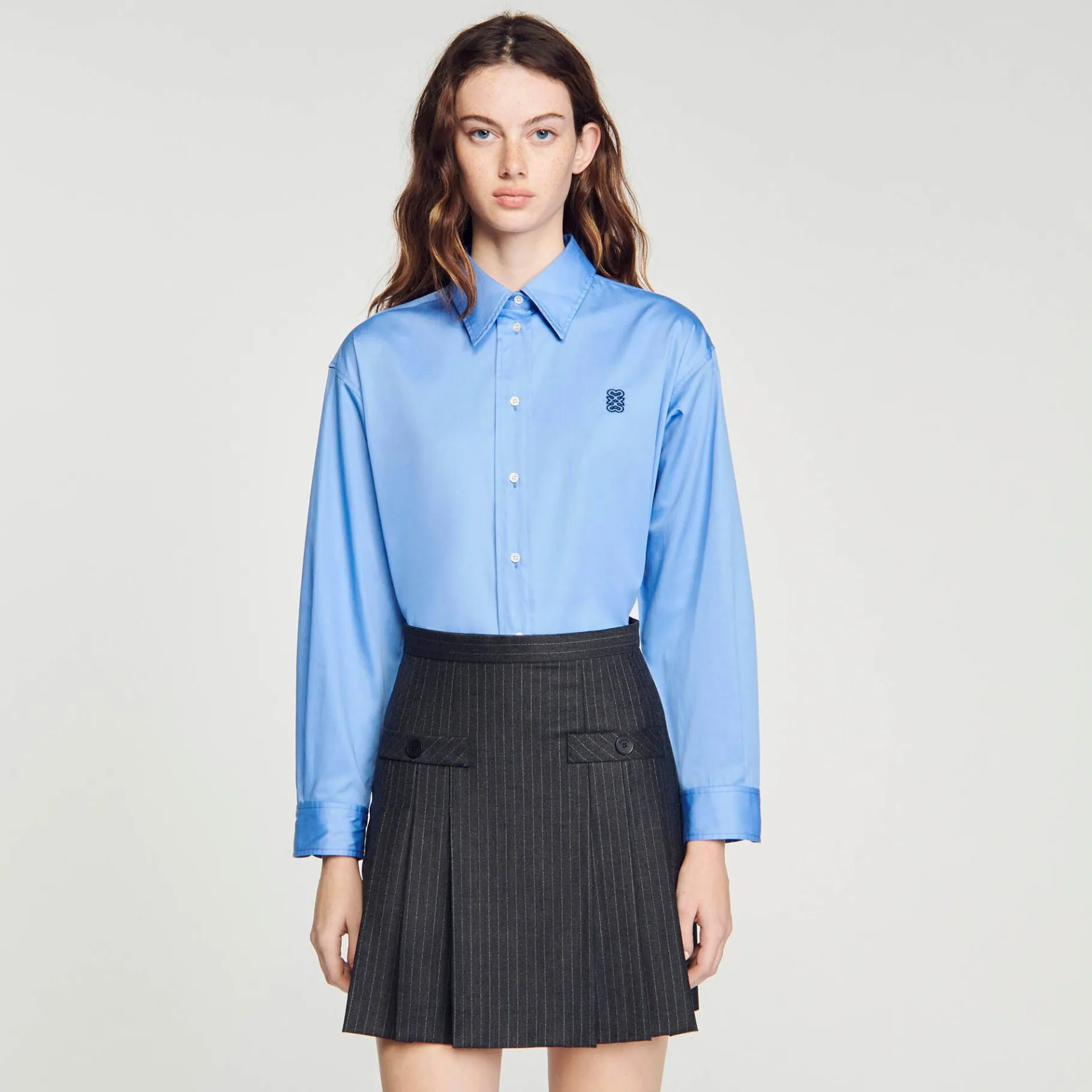 Sandro Paris Saias E Shorts-Saia Curta Listrada