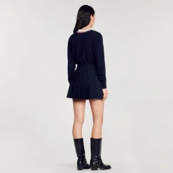 Sandro Paris Saias E Shorts-Saia Curta Plissada