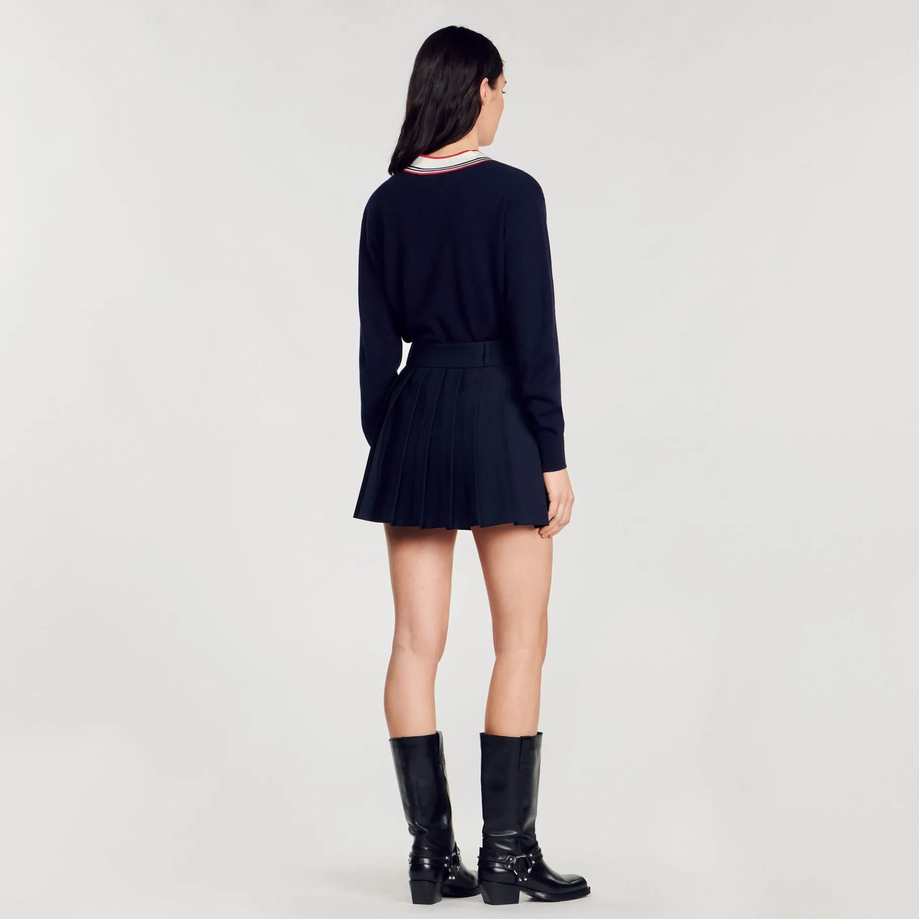 Sandro Paris Saias E Shorts-Saia Curta Plissada