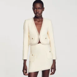 Sandro Paris Conjuntos-Saia De Sarja Pedra