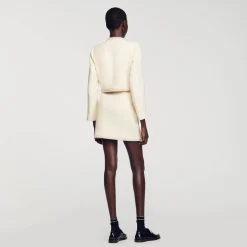 Sandro Paris Conjuntos-Saia De Sarja Pedra