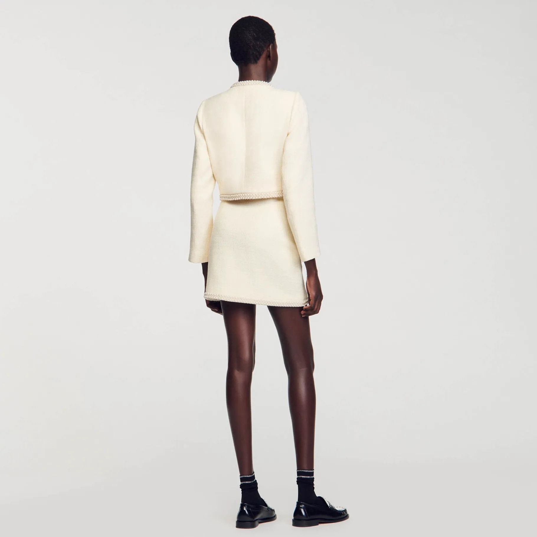 Sandro Paris Conjuntos-Saia De Sarja Pedra