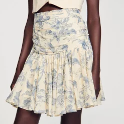 Sandro Paris Conjuntos-Saia Florida Com Babados