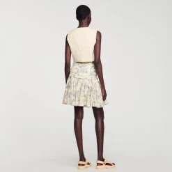 Sandro Paris Conjuntos-Saia Florida Com Babados