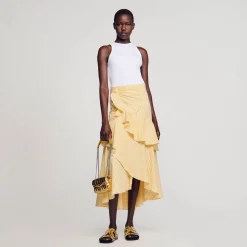Sandro Paris Saias E Shorts-Saia Longa Assimetrica