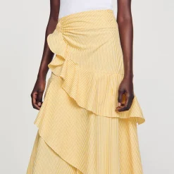 Sandro Paris Saias E Shorts-Saia Longa Assimetrica