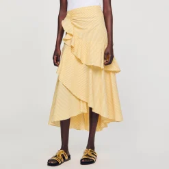 Sandro Paris Saias E Shorts-Saia Longa Assimetrica