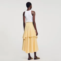 Sandro Paris Saias E Shorts-Saia Longa Assimetrica