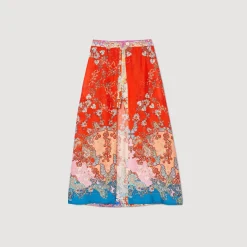 Sandro Paris Saias E Shorts-Saia Longa Trompe L'Oeil