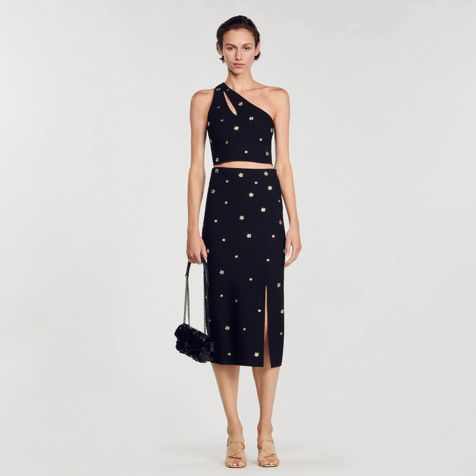 Sandro Paris Conjuntos-Saia Midi De Malha