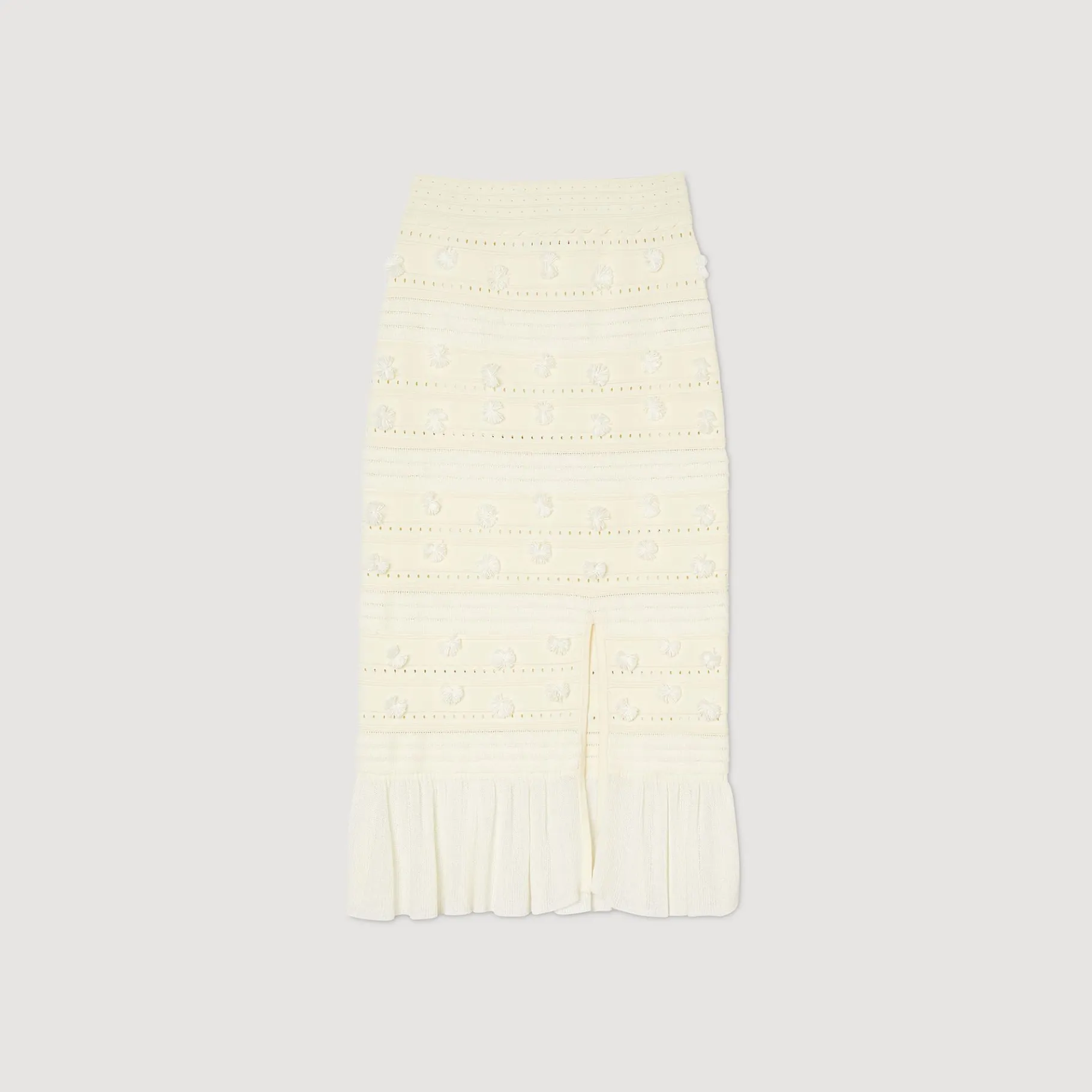 Sandro Paris Conjuntos-Saia Midi Em Malha Perfurada