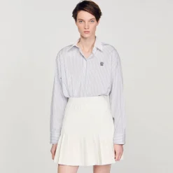 Sandro Paris Saias E Shorts-Saia Plissada