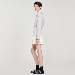 Sandro Paris Saias E Shorts-Saia Plissada
