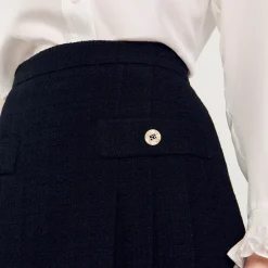 Sandro Paris Conjuntos-Saia Plissada De Tweed