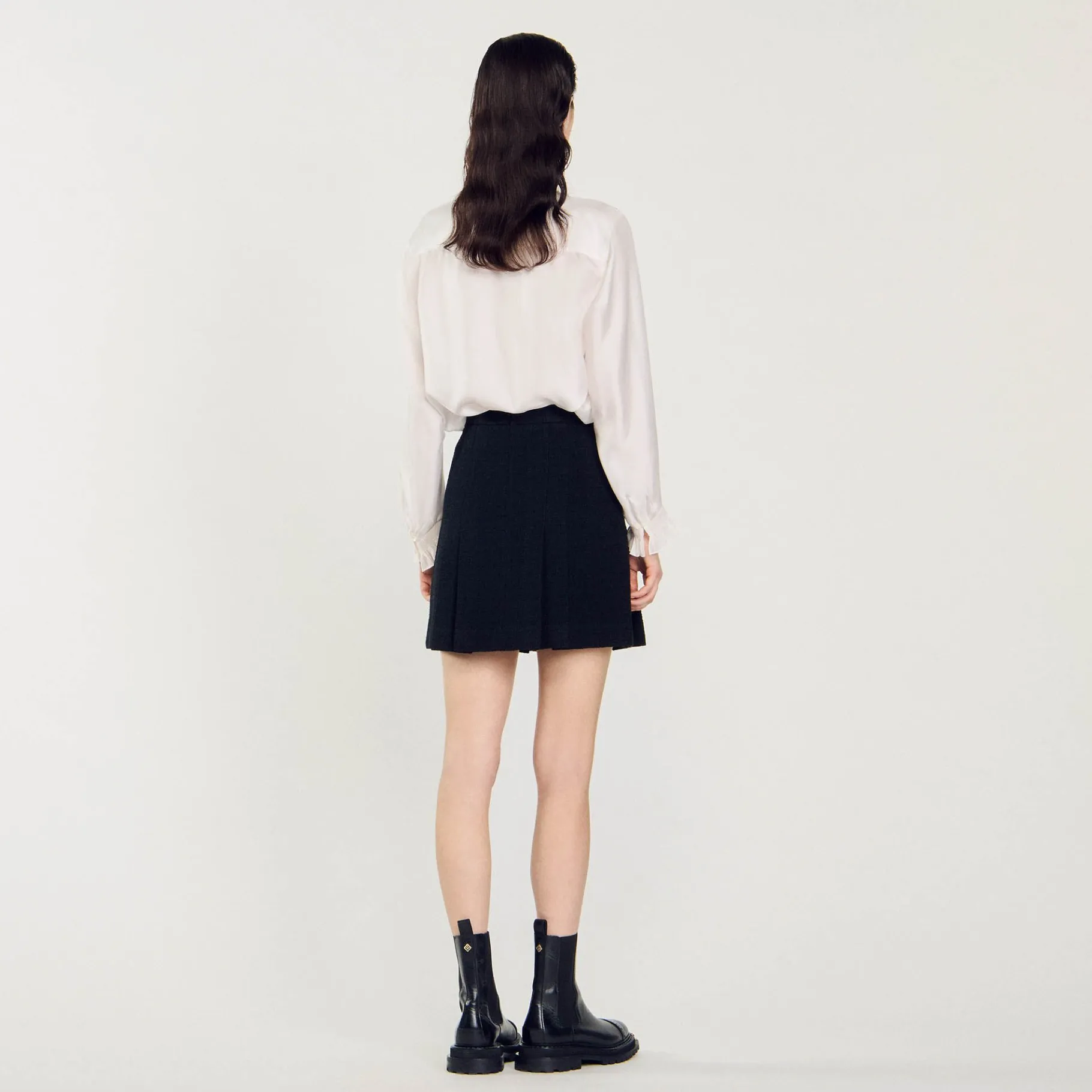 Sandro Paris Conjuntos-Saia Plissada De Tweed